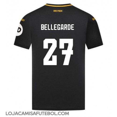 Camisa de Futebol Wolves Jean-Ricner Bellegarde #27 Equipamento Secundário 2024-25 Manga Curta